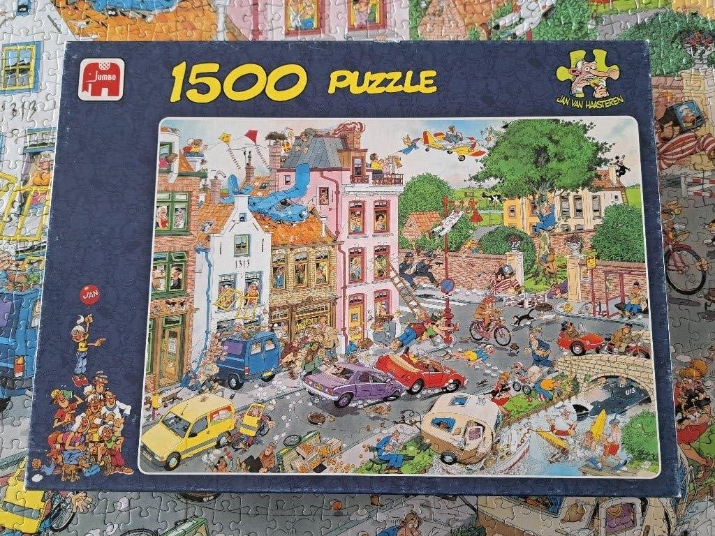 Jan van Haasteren - Vrijdag de 13e, Ophalen of Verzenden, 500 t/m 1500 stukjes, Zo goed als nieuw, Legpuzzel