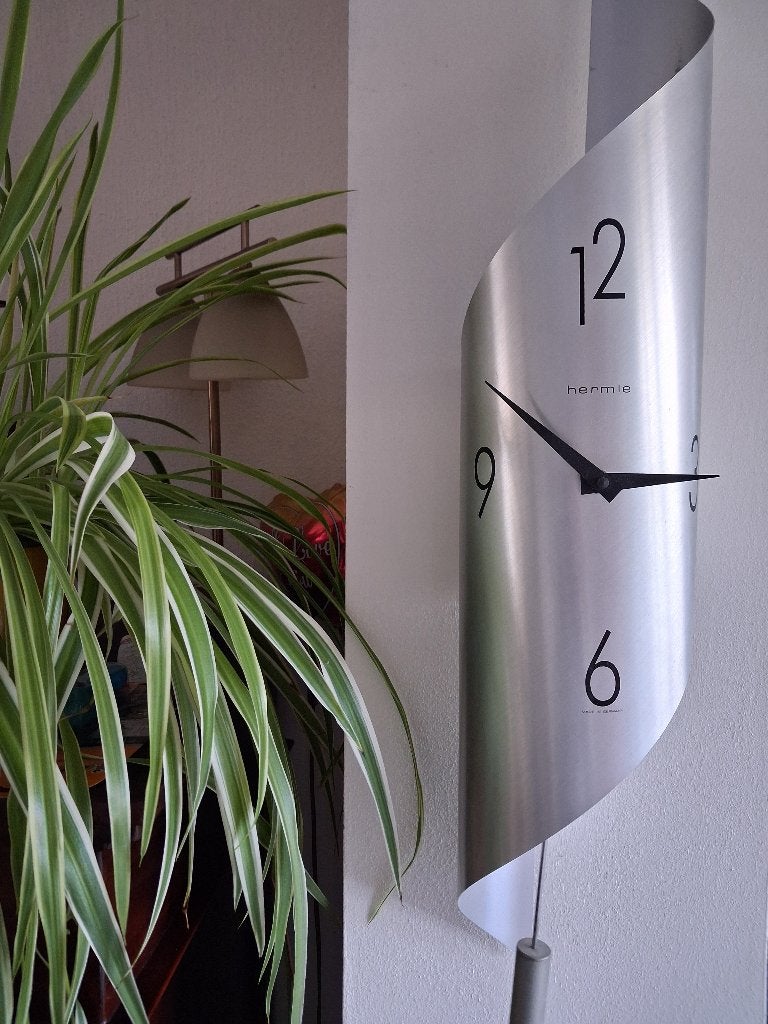 Designwandklok Hermle, Ophalen, Zo goed als nieuw, Analoog, Wandklok