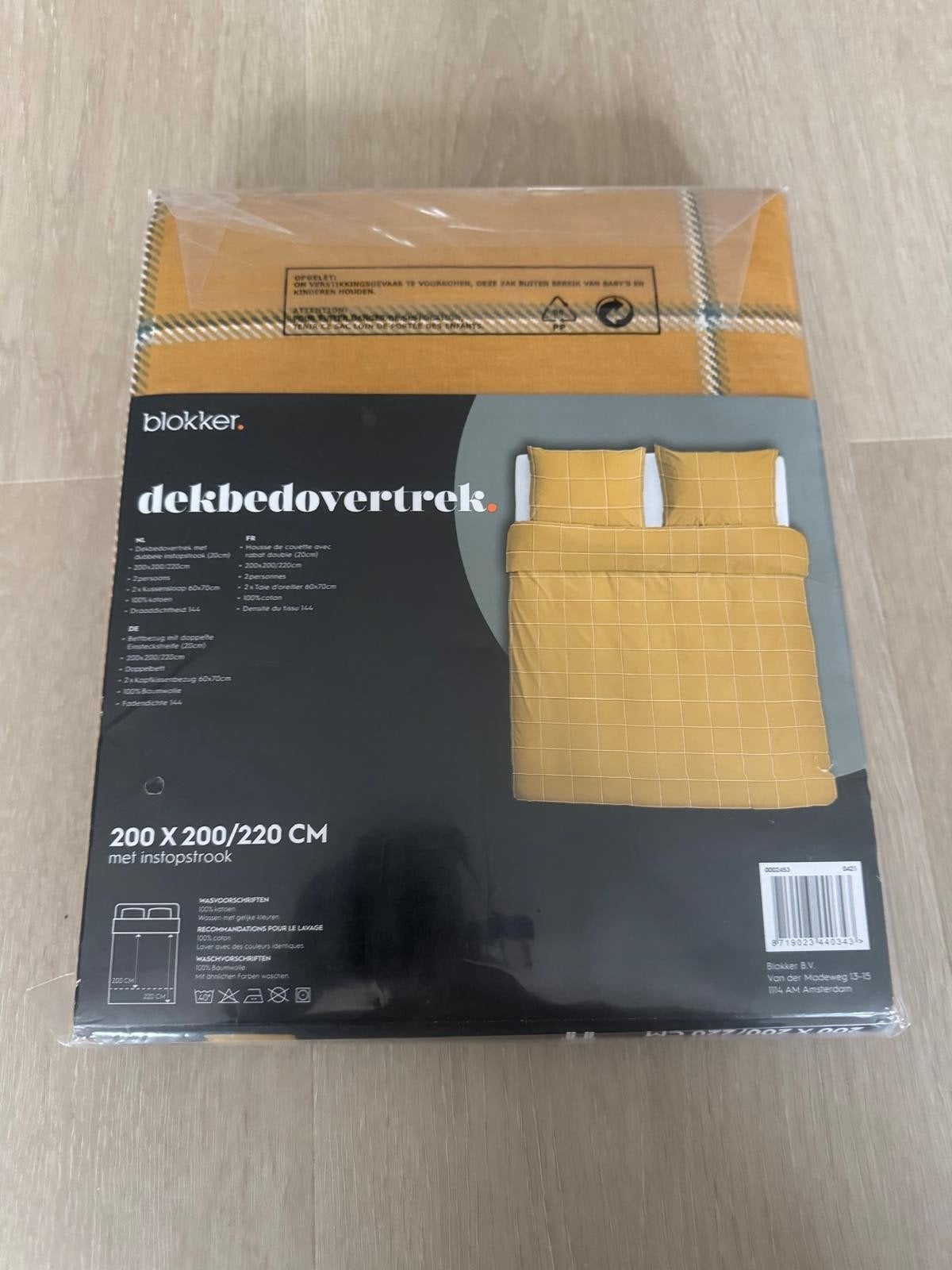 Blokker Tweepersoons Dekbedovertrekset - Nieuw, Inclusief kussenslopen, Dekbedovertrek, Ophalen of Verzenden, Overige merken