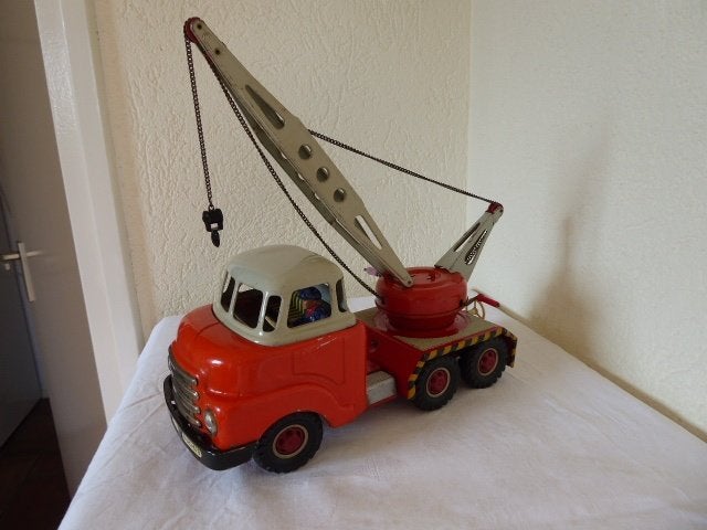 Arnold Blikken Bedford Auto Kraan compleet in mooie staat ., Ophalen of Verzenden