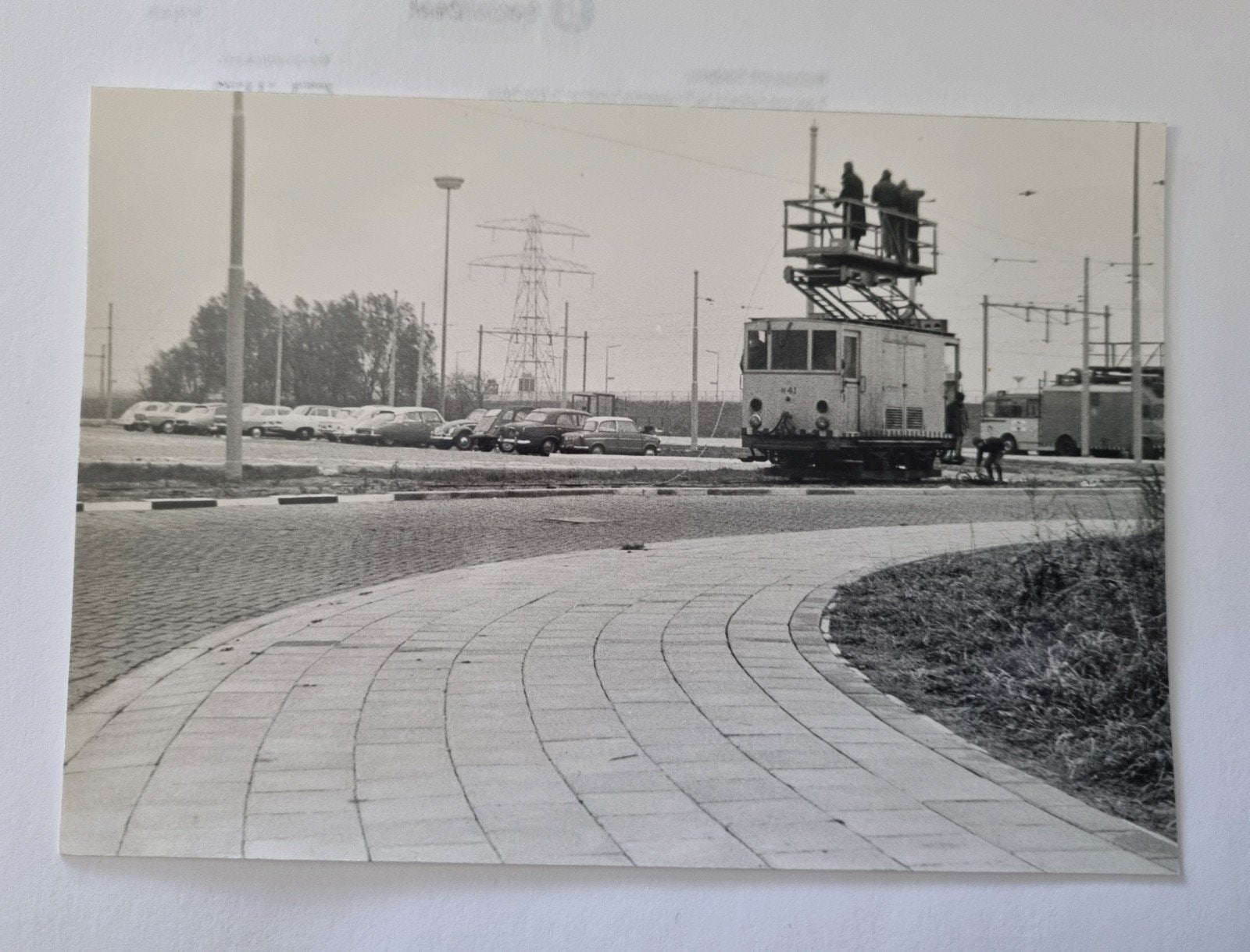 Den Haag: Aanleg keerlus lijn 6 - Historische foto, Ophalen of Verzenden, 1960 tot 1980, Gebruikt, Overige onderwerpen
