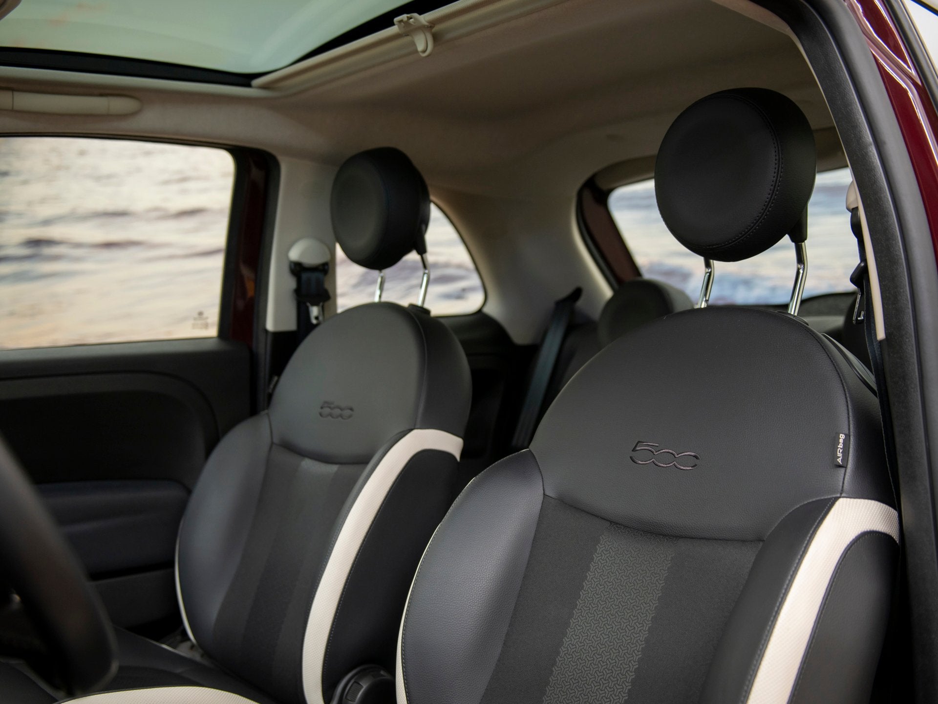 Fiat 500 0.9 TwinAir Turbo Collezione Mirror, NAP, leer, pan, Auto's, Fiat, Voorwielaandrijving, Gebruikt, Leder en Stof, 905 kg