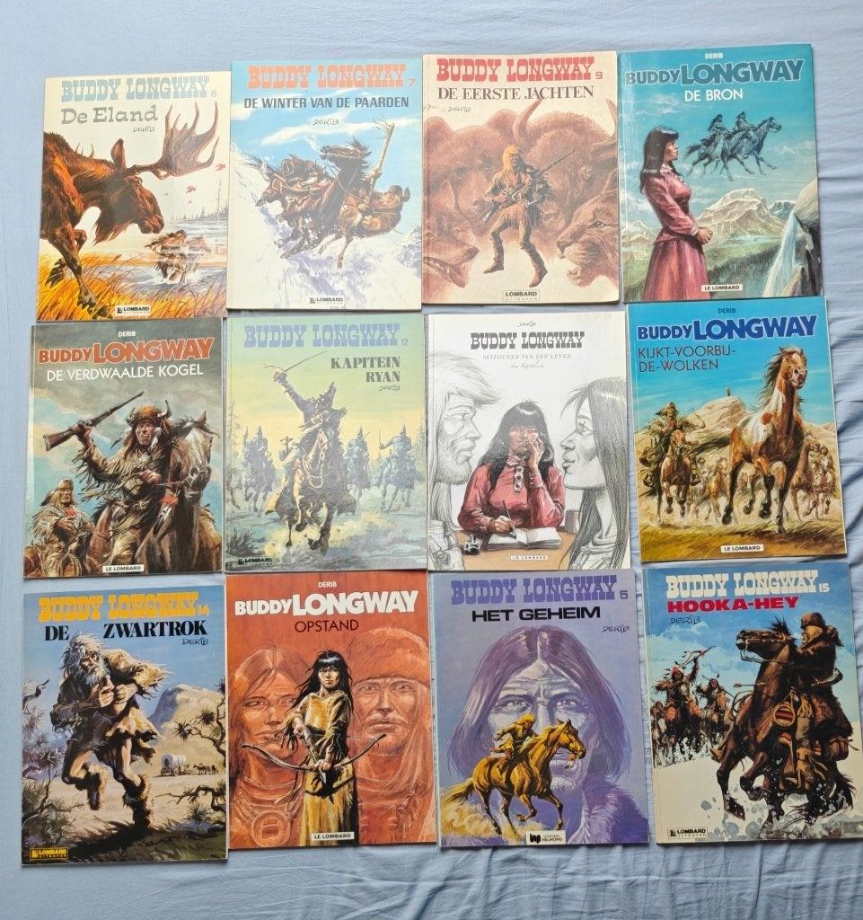 Stripboeken Buddy Longway, Boeken, Stripboeken, Meerdere stripboeken, Ophalen of Verzenden, Zo goed als nieuw, Derib