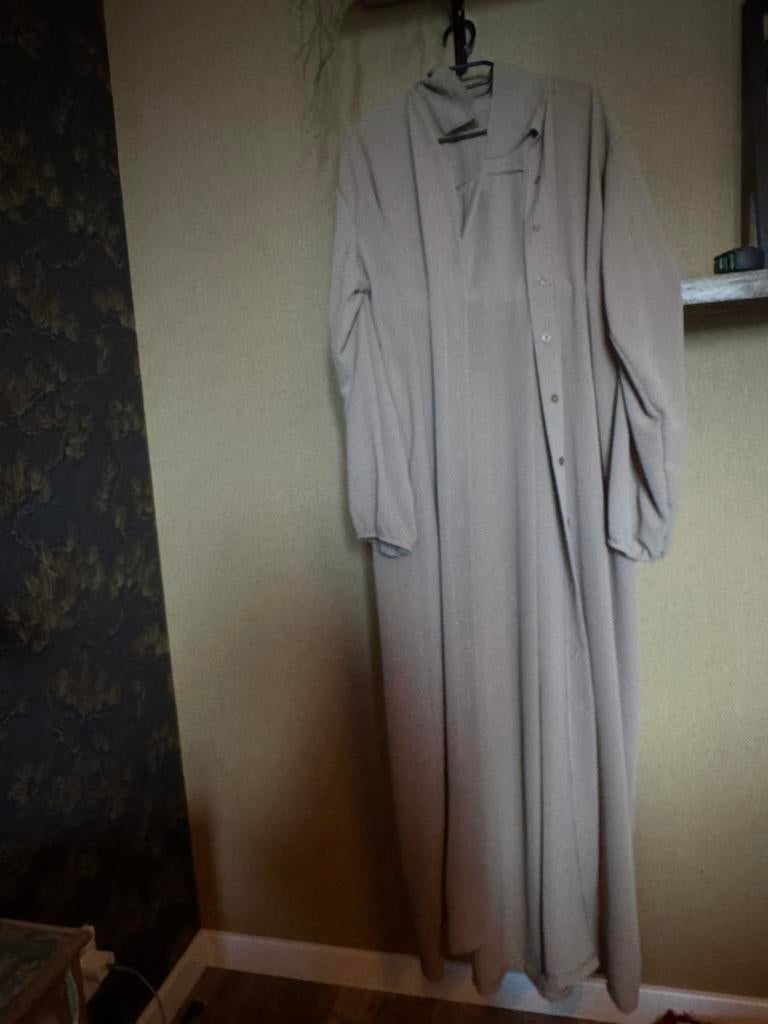 Z.g.a.n. beige jurk/vest, Beige, Maat 42/44 (L), Ophalen of Verzenden, Zo goed als nieuw