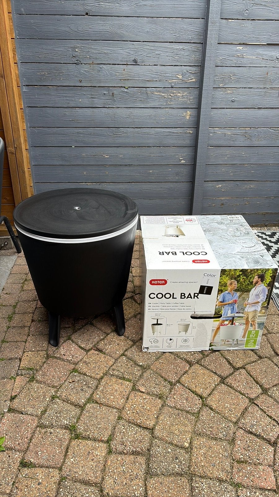 Partytafel / cool bar / koelbox, Ophalen, Nieuw, Rond