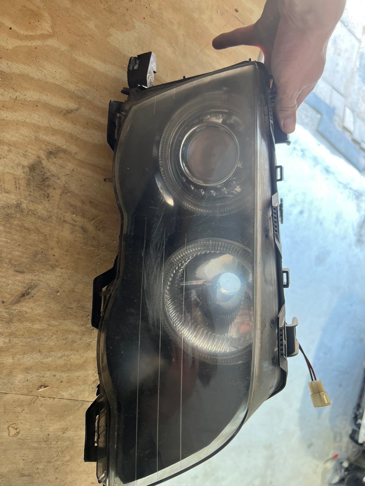 Bmw e46 koplamp rechts met originele angel eye, Auto-onderdelen, Ophalen of Verzenden, BMW