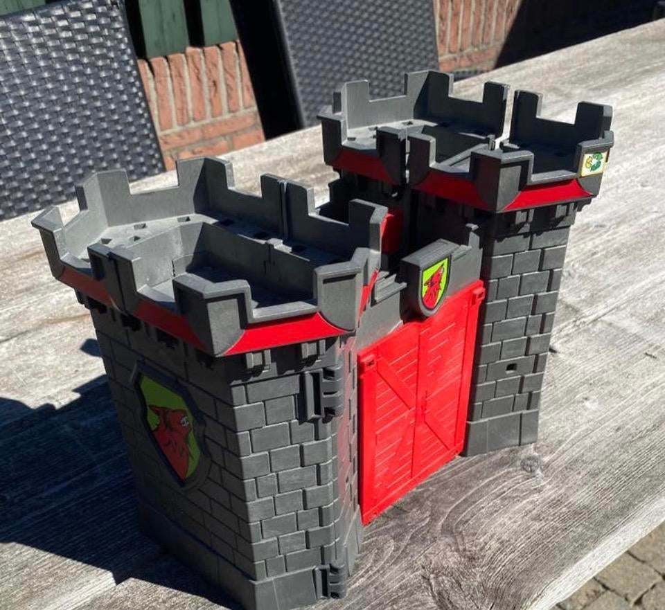 Playmobil Fort met twee ridders staan los op de foto, Kinderen en Baby's, Speelgoed | Playmobil, Ophalen of Verzenden, Zo goed als nieuw