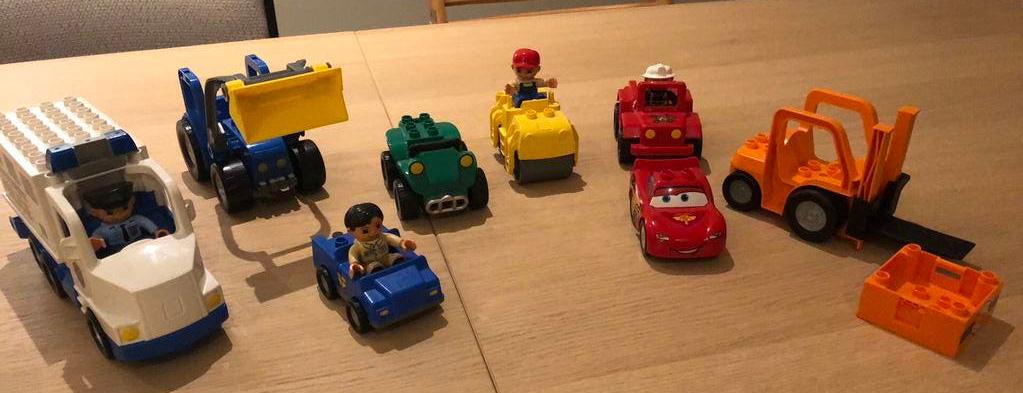 Lego duplo voertuigen en blokken, Ophalen of Verzenden, Zo goed als nieuw, Duplo