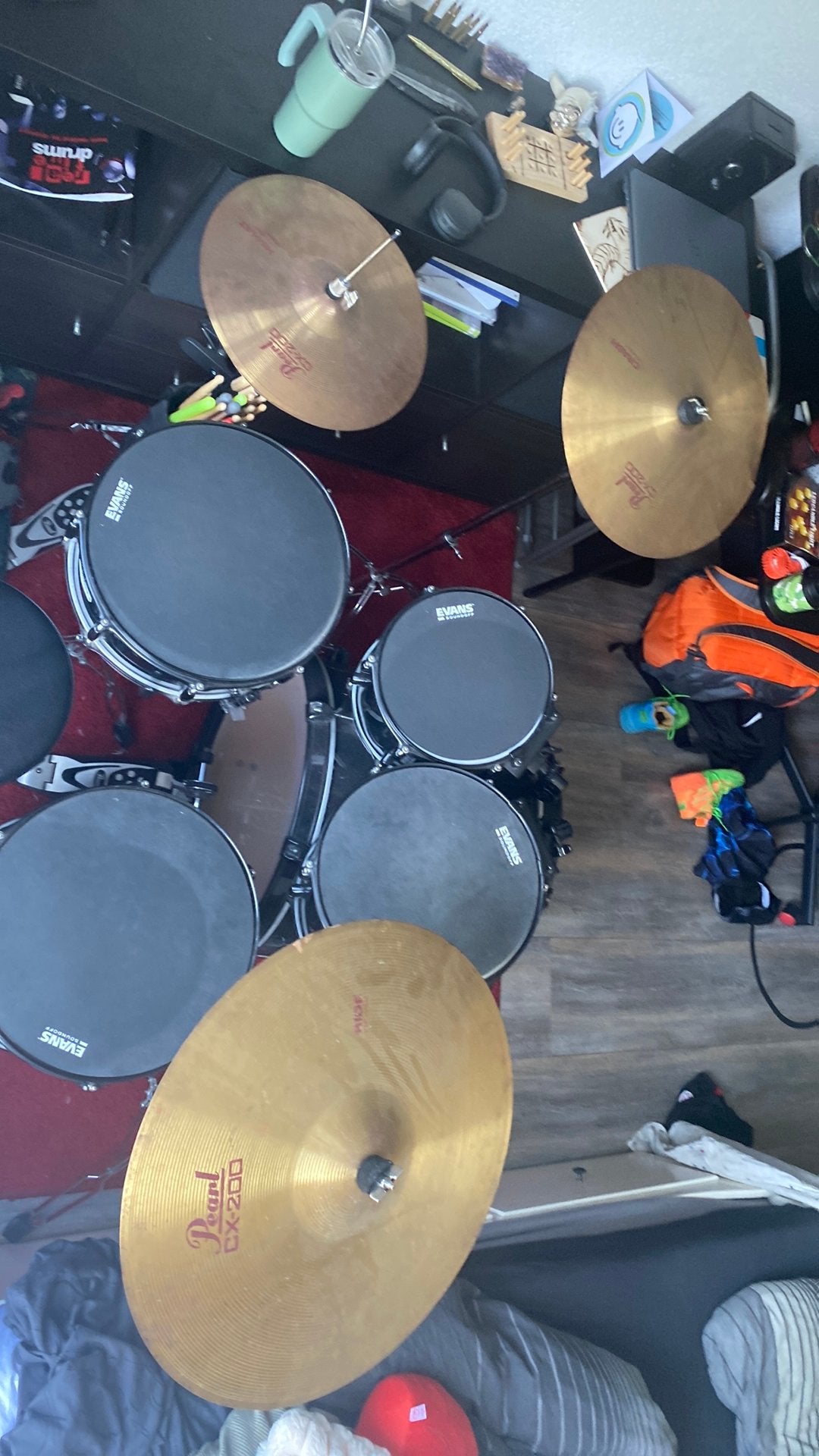 Pearl drumstel, Muziek en Instrumenten, Drumstellen en Slagwerk, Ophalen of Verzenden, Zo goed als nieuw, Pearl