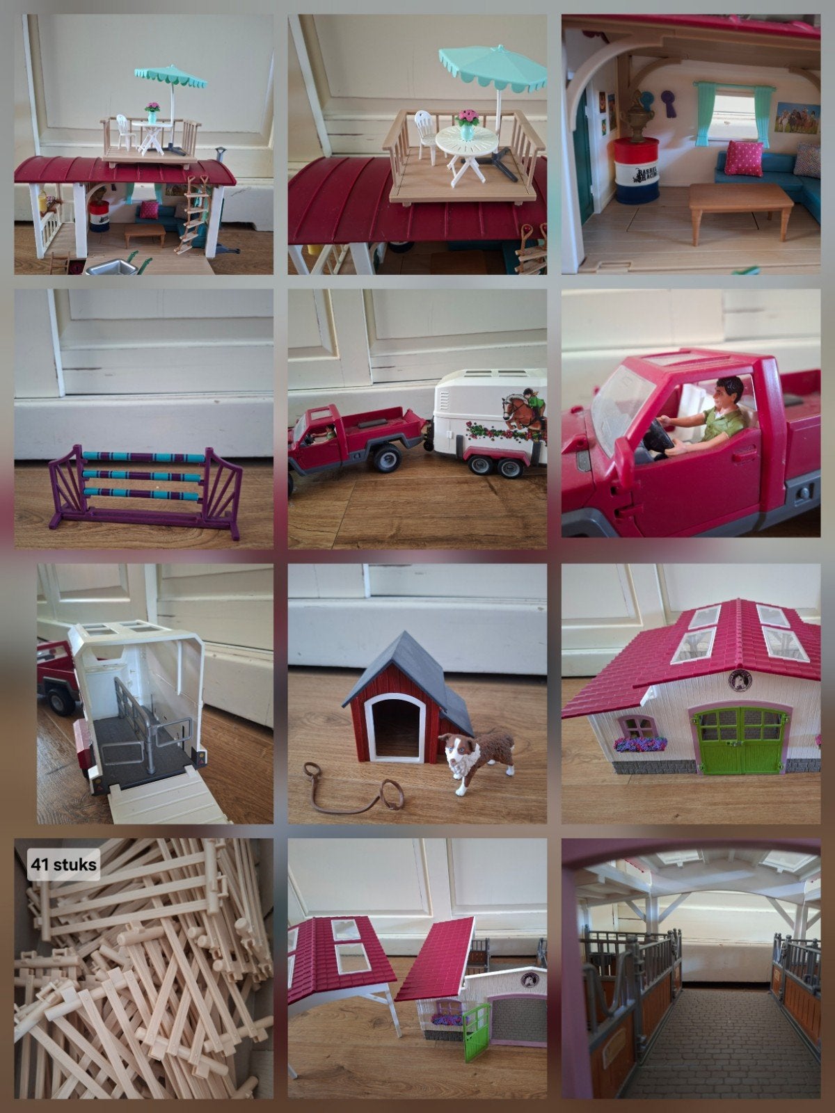 Grote set Schleich Horses, Ophalen of Verzenden, Zo goed als nieuw, Poppenhuis