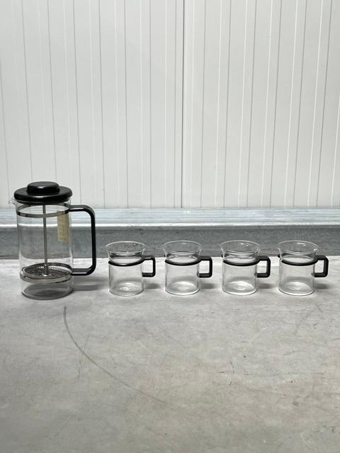 Bodum Picard glazen Carsten Jorgensen Star Trek design 1974, Bodum, Bodum, Ophalen of Verzenden, Zwart