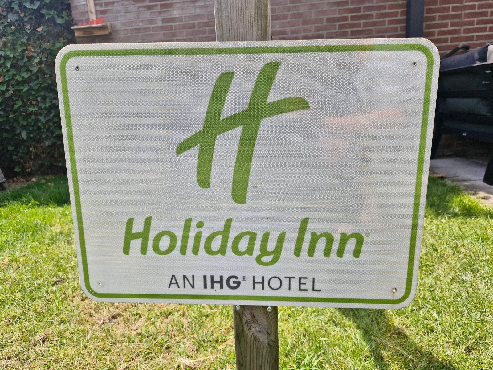 Roadsign USA Holiday Inn original Highway EXIT Sign 61x46cm, Verzamelen, Reclamebord, Holiday, Inn, Ophalen of Verzenden