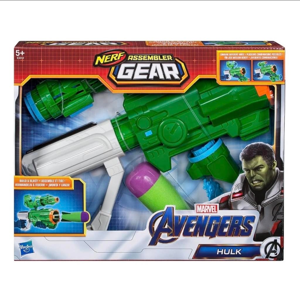 Nerf Assembler Gear Marvel Avengers Hulk Blaster, Ophalen of Verzenden, Gebruikt