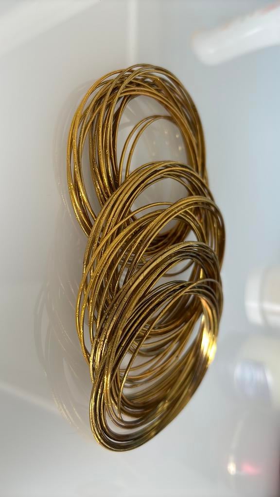 Gouden buikdans armbanden set, Ophalen of Verzenden, Zo goed als nieuw, Goud, Overige materialen