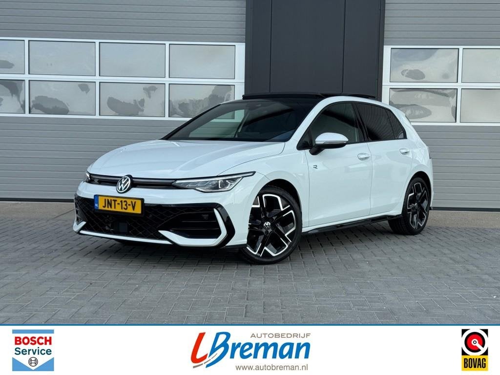 Volkswagen GOLF 8.5 1.5 ETSI R-LINE DSG Black Style150pk Pan, 4 cilinders, Wit, Bedrijf, Golf