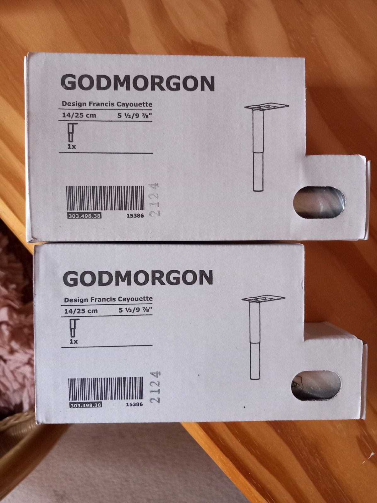 GODMORGON Ikea pootjes wastafel 2x, Minder dan 50 cm, Overige typen, Nieuw, Ophalen of Verzenden