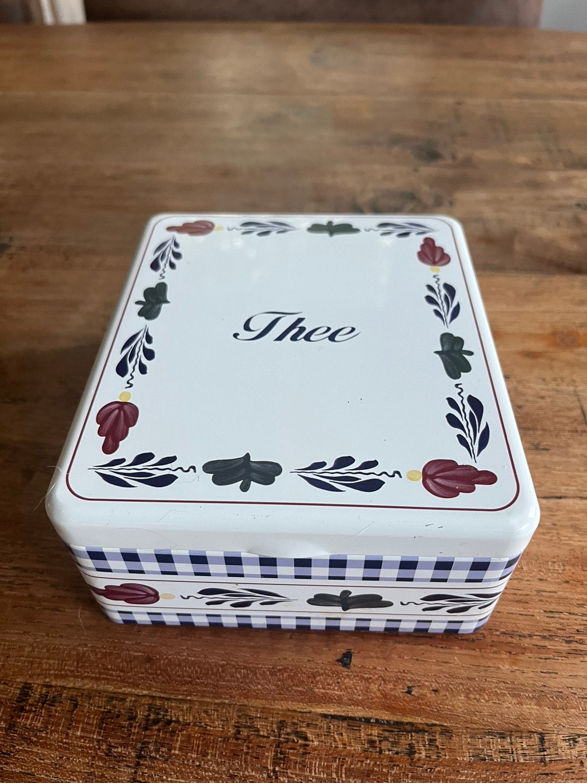 Theedoos Boerenbont, Ophalen of Verzenden, Zo goed als nieuw, Overige