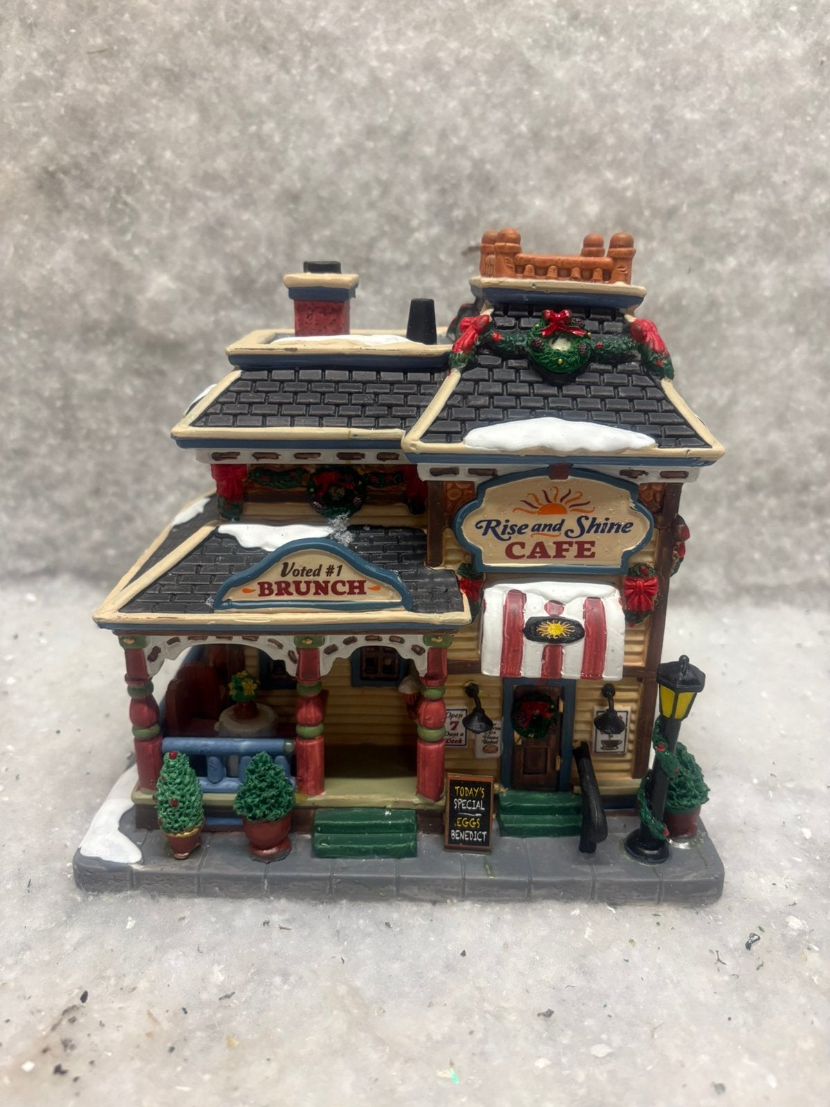 Lemax Rise And Shine Cafe - retired, Diversen, Kerst, L, Zo goed als nieuw, L, L