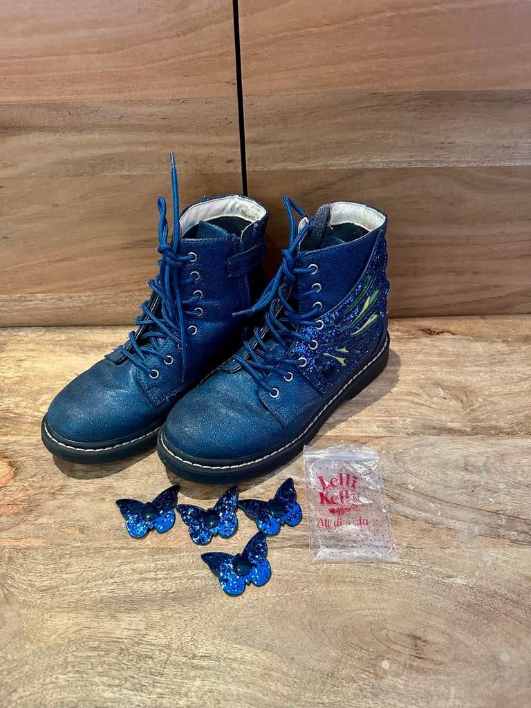 Hoge donker blauwe lelli kelly schoenen maat 34, Kinderen en Baby's, Kinderkleding | Schoenen en Sokken, Zo goed als nieuw, Schoenen
