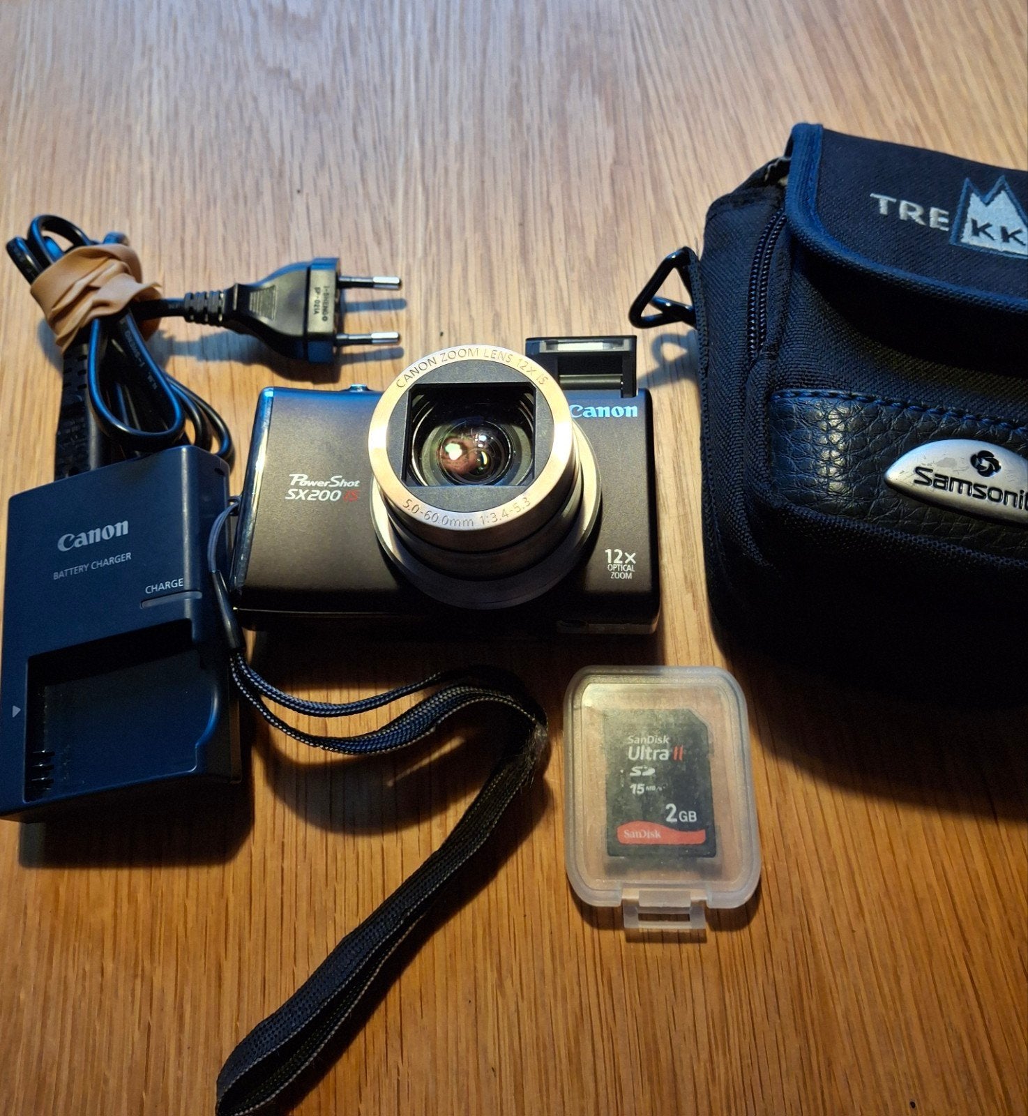 Canon PowerShot SX200 IS Compactcamera met accessoires, Beeldstabilisatie, Gebruikt, Cameratas, Canon