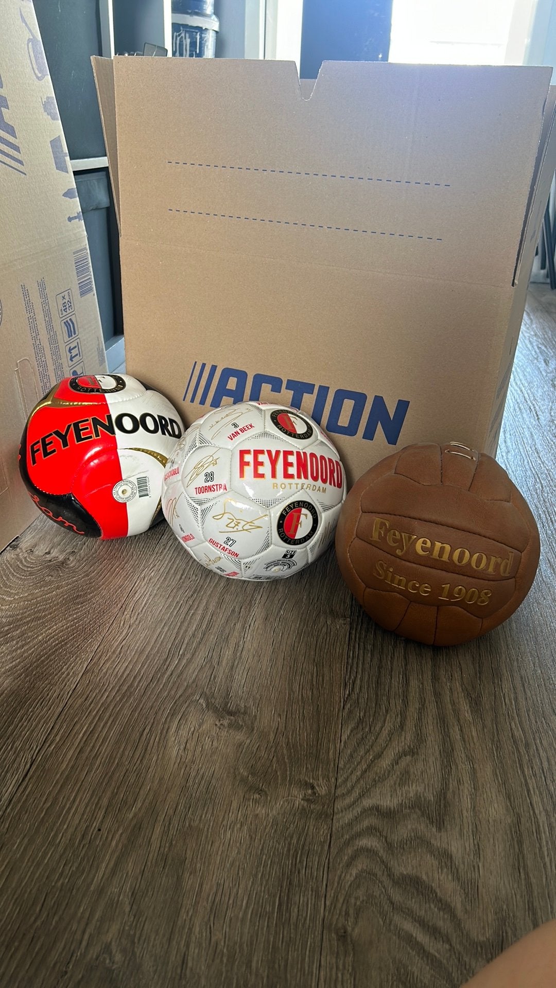 Feyenoord bal met handtekeningen, Maat XL, Ophalen of Verzenden, Zo goed als nieuw, Shirt