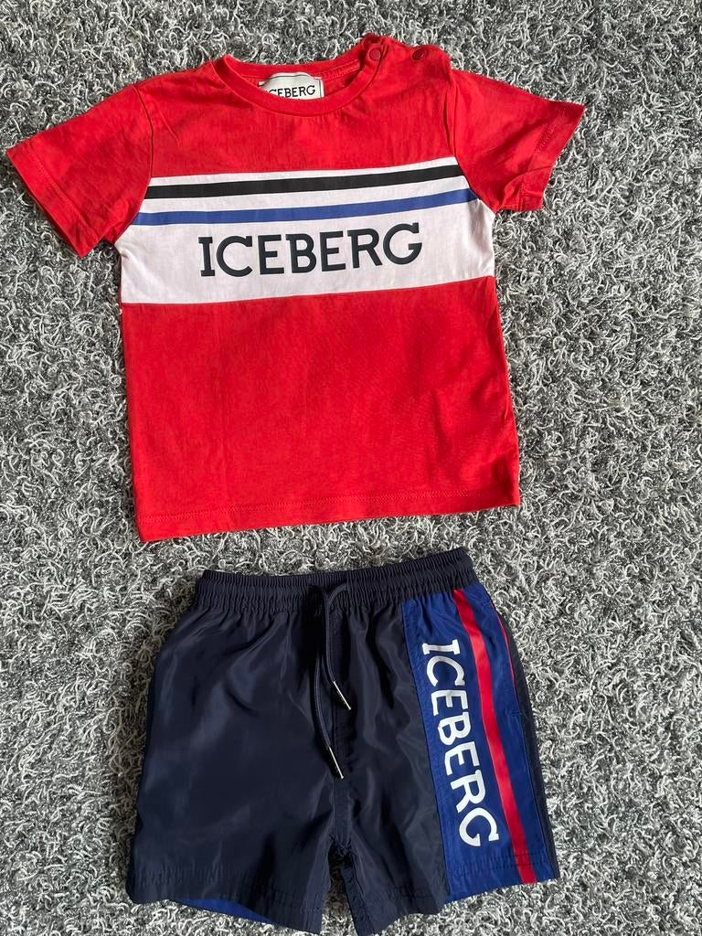 Iceberg zwembroek met bijpassend shirt 24 maanden, Maat 104, Ophalen of Verzenden, Zo goed als nieuw, Zwembroek