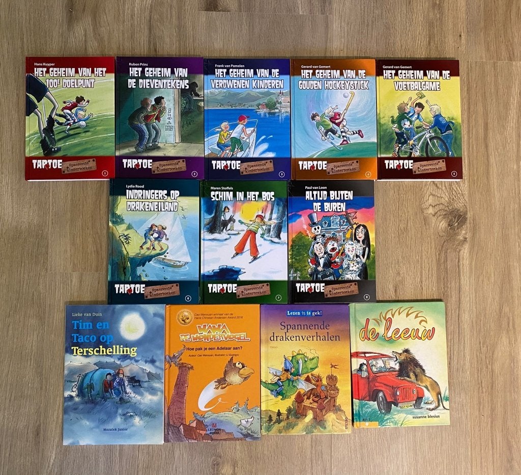 12 jongensboeken Taptoe, Ophalen of Verzenden, Zo goed als nieuw, Diverse auteurs, Fictie algemeen