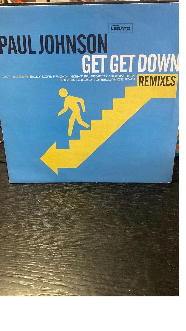 PAUL JOHNSON;GET GET DOWN, Gebruikt, House, Originele persing, Ophalen of Verzenden