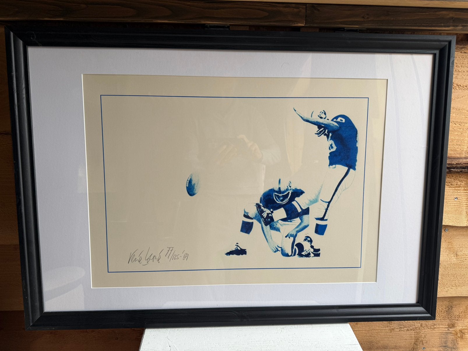 René Broné The Raiders Winning The Super Bowl 1980 zeefdruk, Antiek en Kunst, Ophalen of Verzenden
