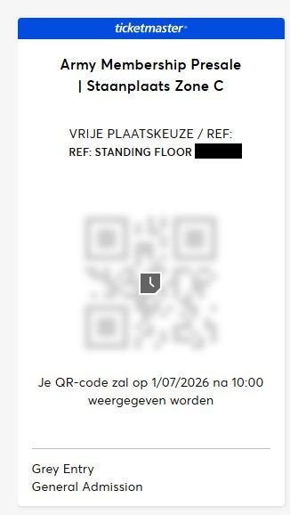 BTS - 2x Staanplaats Zone C - 1 Juli - Brussel, Drie personen of meer, Juli