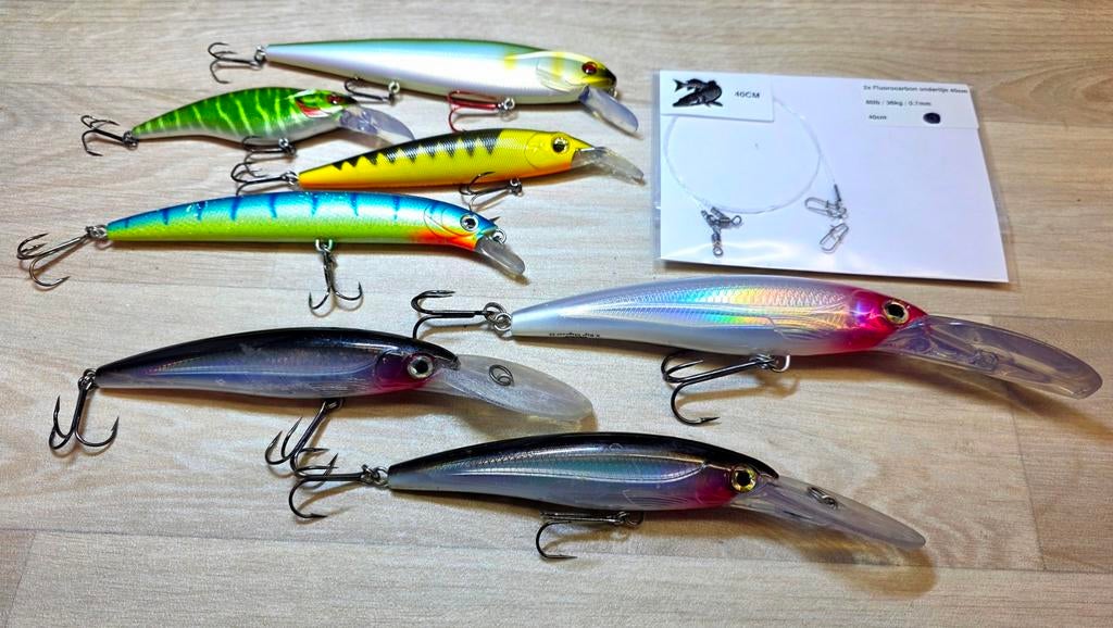 7 pluggen : RAPALA X RAP Magnum 30 / X RAP Magnum 20 / DAIWA, Watersport en Boten, Hengelsport | Roofvissen, Ophalen of Verzenden