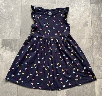 donkerblauw zomerjurkje van H&M, Maat 122/128 (qwe), Meisje, H&M, Ophalen of Verzenden, Zo goed als nieuw