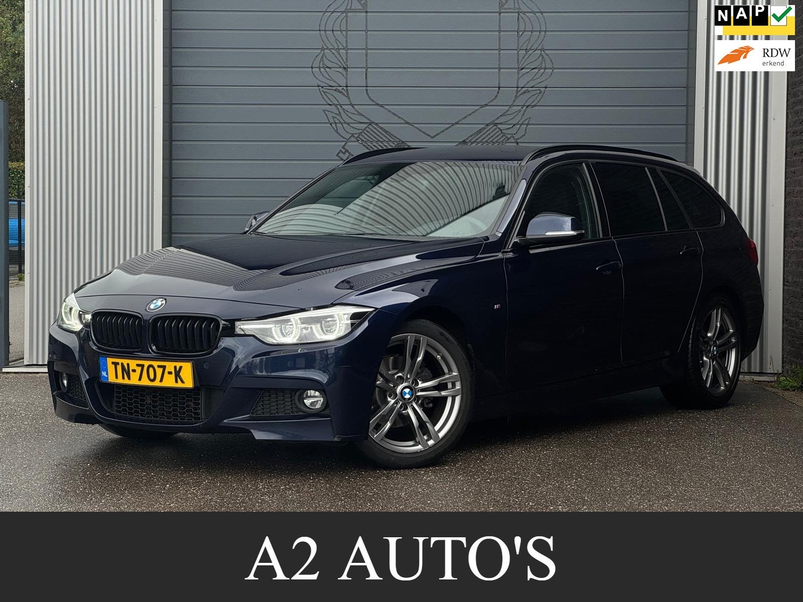 BMW 3-serie Touring 320i M-Sport Digitaal Dashboard|Leer|Nap, Automaat, Achterwielaandrijving, 4 cilinders, Blauw