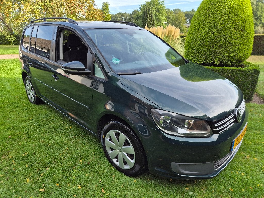 Volkswagen Touran 1.2 TSI 77KW 2012 Groen airco 2e eig nav, 730 kg, 4 cilinders, Origineel Nederlands, Handgeschakeld