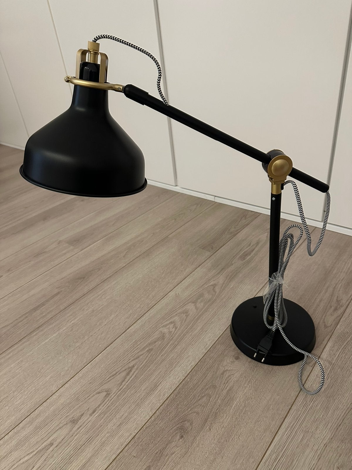 IKEA Ranarp bureaulamp zwart, Ophalen, Bureaulamp, Zo goed als nieuw, Zwart