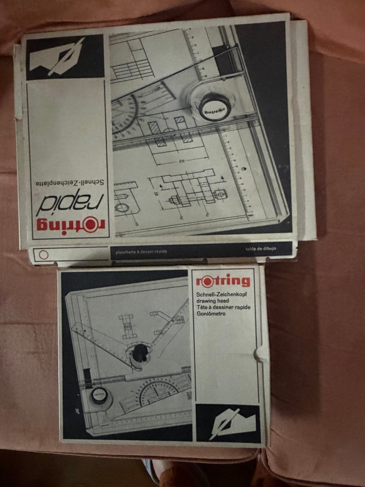 Rotring Rapid Tekenplank en Tekenkop - Grafische Tekenhulp, Doe-het-zelf en Verbouw, Tekentafels, Gebruikt, Ophalen of Verzenden
