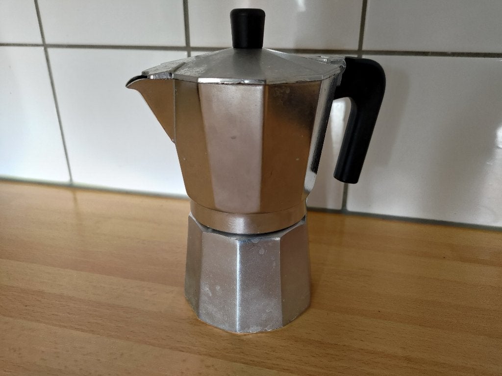 Aluminium perculator, Witgoed en Apparatuur, Ophalen, Afneembaar waterreservoir, Koffiemachine, Gemalen koffie