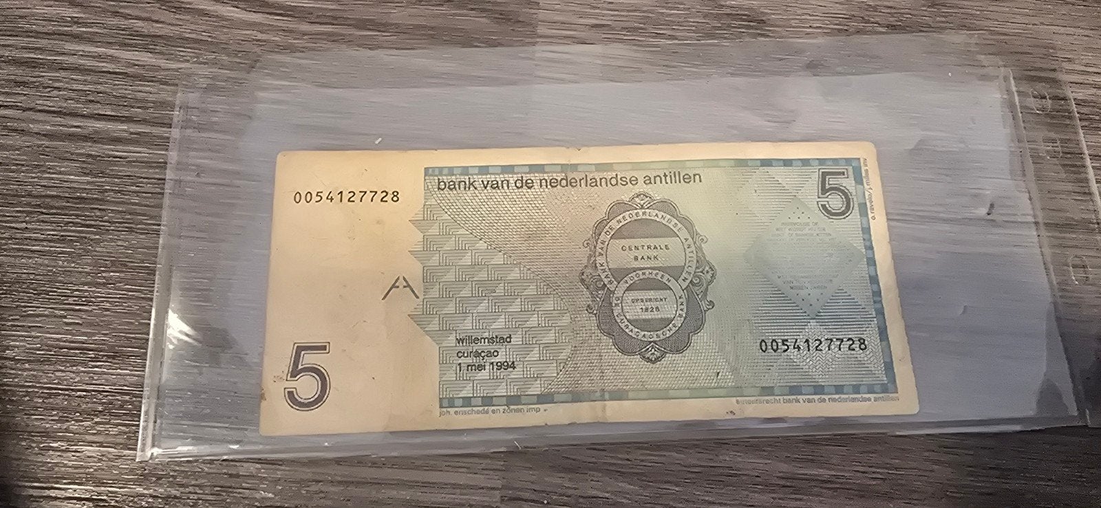 5 Gulden Nederlandse Antillen 1994, Verzenden
