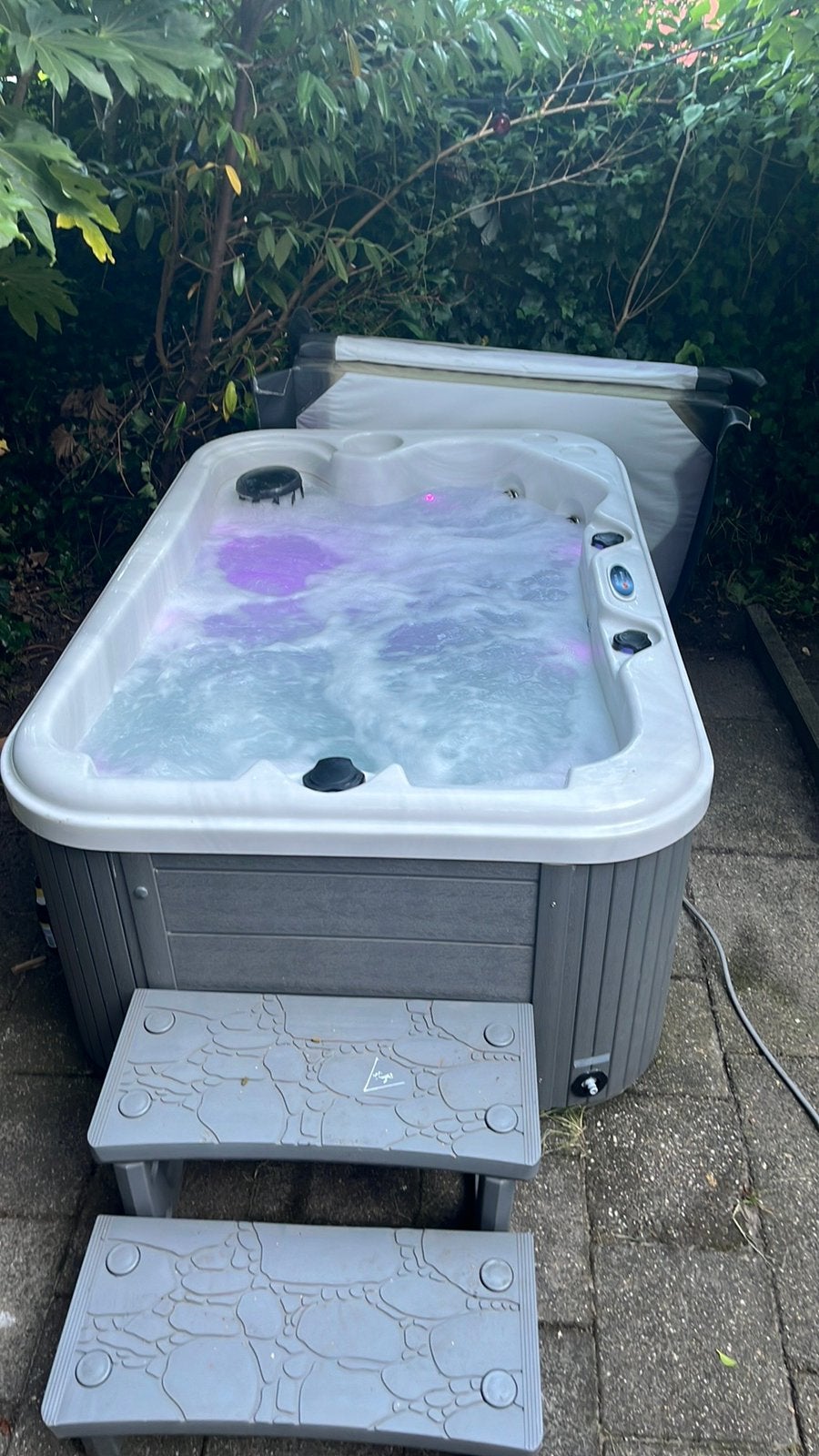 Jacuzzi Infinity spa Lugano, Tuin en Terras, Bubbelbaden en Hottubs, Ophalen, Zo goed als nieuw