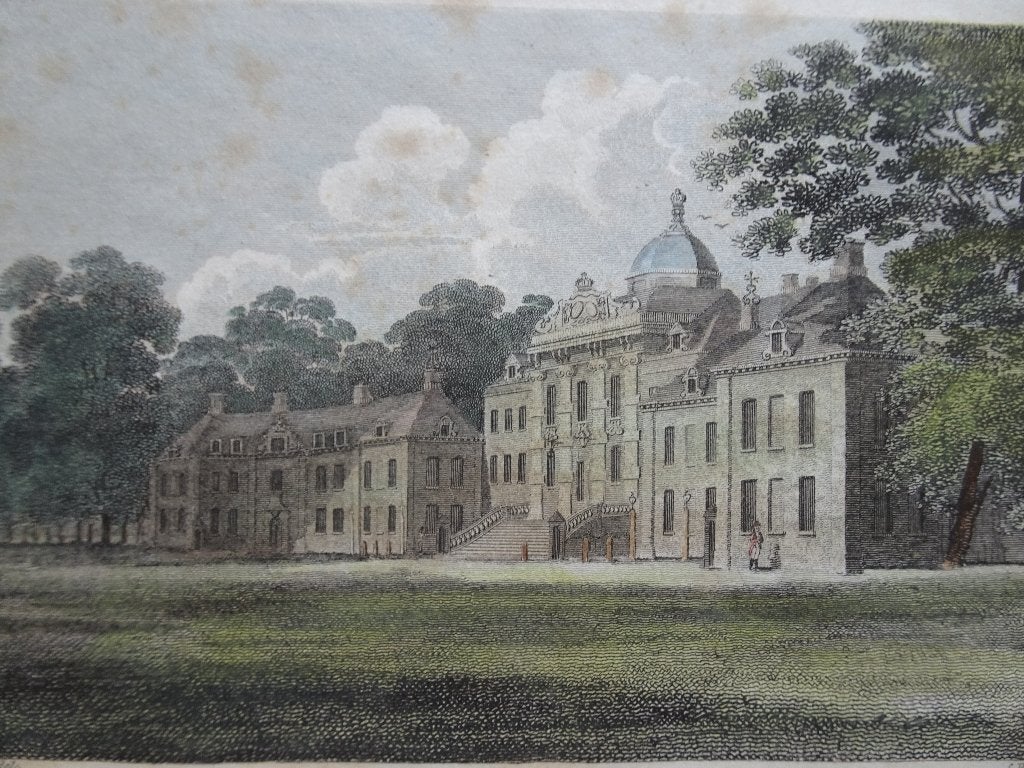 staalgravure kleur Huis ten Bosch Den Haag S. Porter, 1858, Antiek en Kunst, 1800 - 1899, Architectuur, Ophalen of Verzenden, Gravure