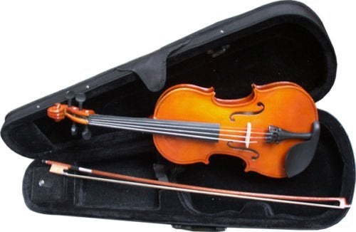 4/4 Retro Viool Vioolset incl. Boog, Hars, Vioolkoffer Bruin, Ophalen of Verzenden, 4/4-viool, Met koffer, Viool