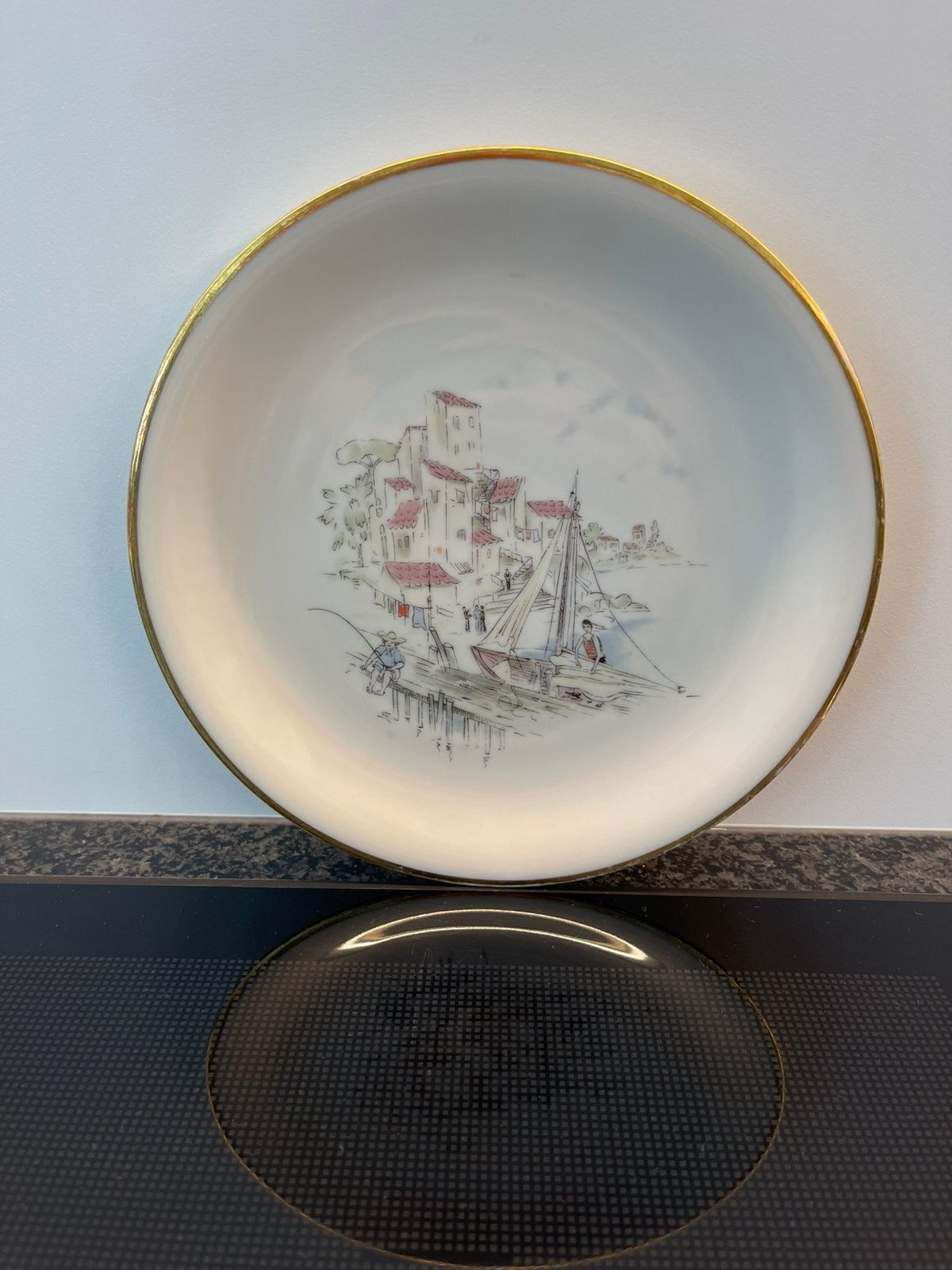 Zeldzame Vintage Bavaria Elfenbein Porzellan Schaal, Ophalen of Verzenden