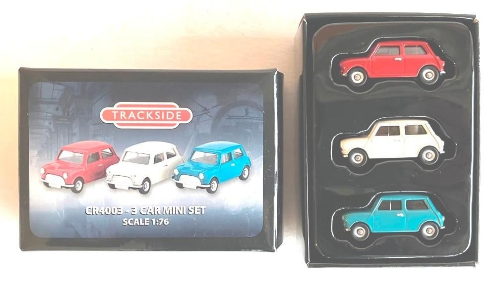 Mini Cooper set Trackside Corgi CR4003., Ophalen of Verzenden, Zo goed als nieuw, Auto