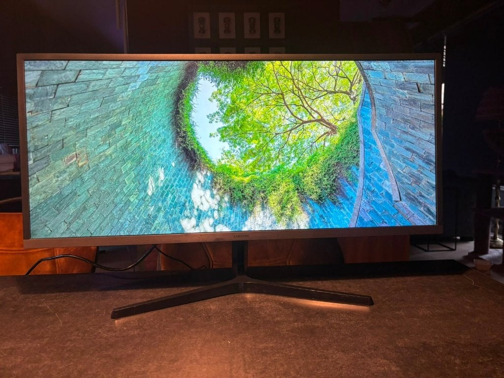 Samsung 34" Ultra-wide monitor, Ophalen, 3 tot 5 ms, VA, Zo goed als nieuw