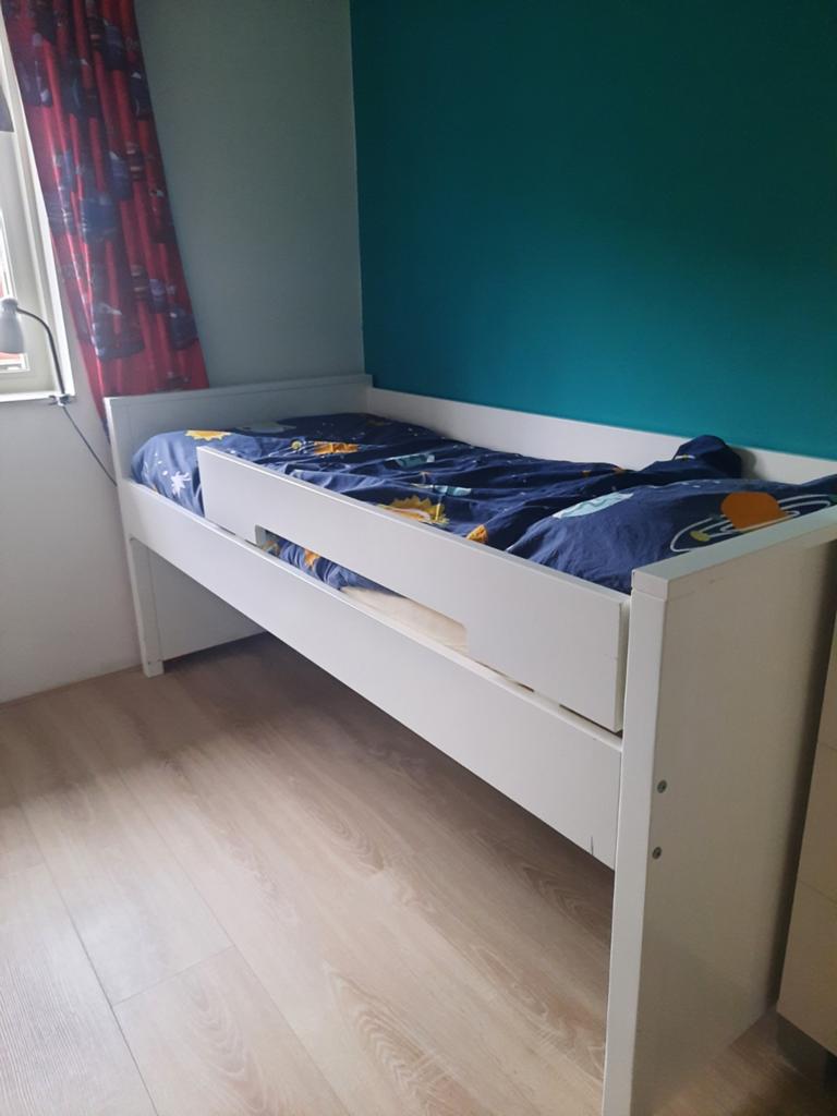 Bopita halfhoogslaper 90x200 (evt. met 3 opbergbakken), Ophalen, Halfhoogslaper