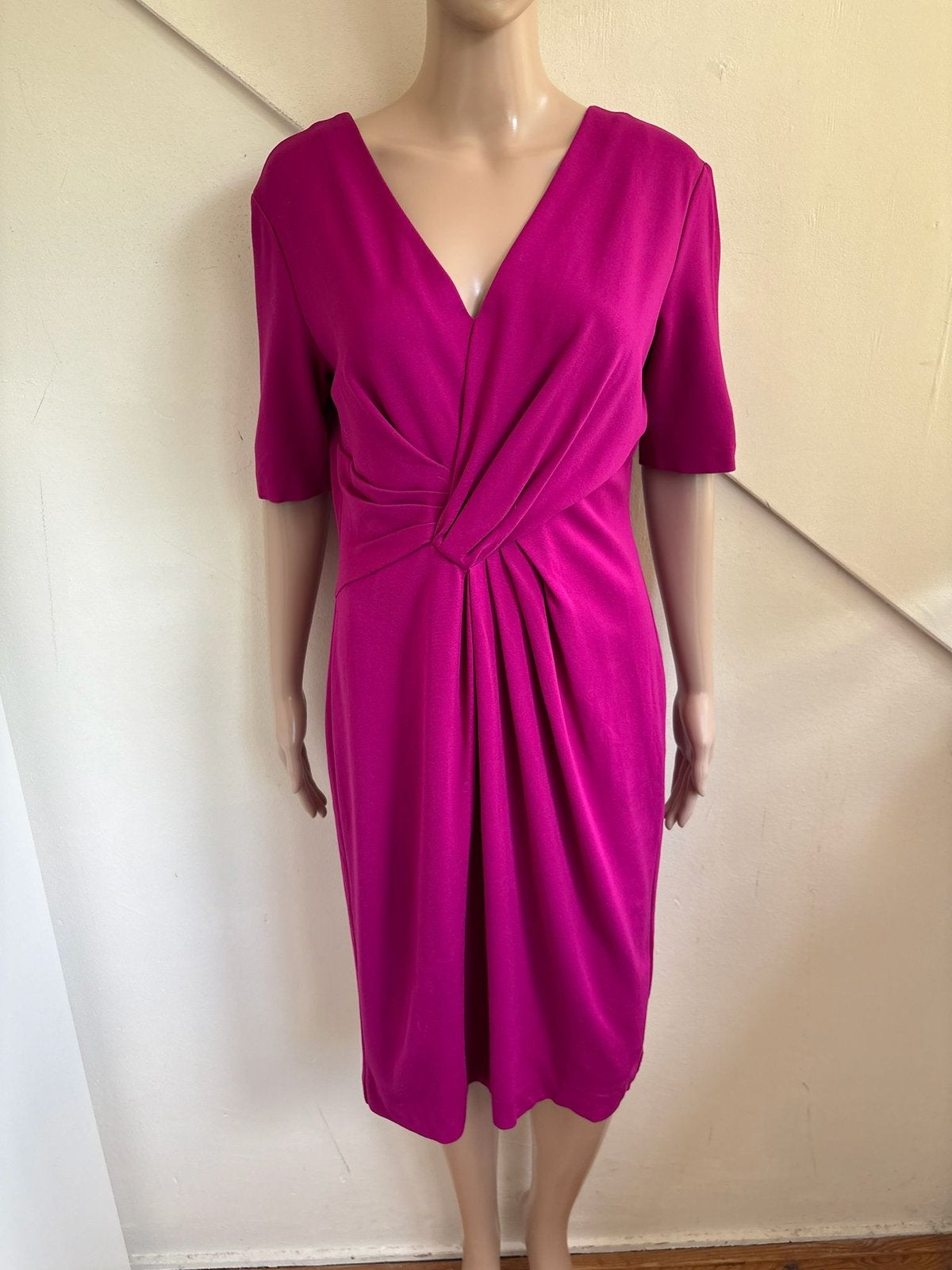 Escada jurk maat 42 L fuchsia roze, Kleding | Dames, Maat 42/44 (L), Escada, Ophalen of Verzenden, Zo goed als nieuw