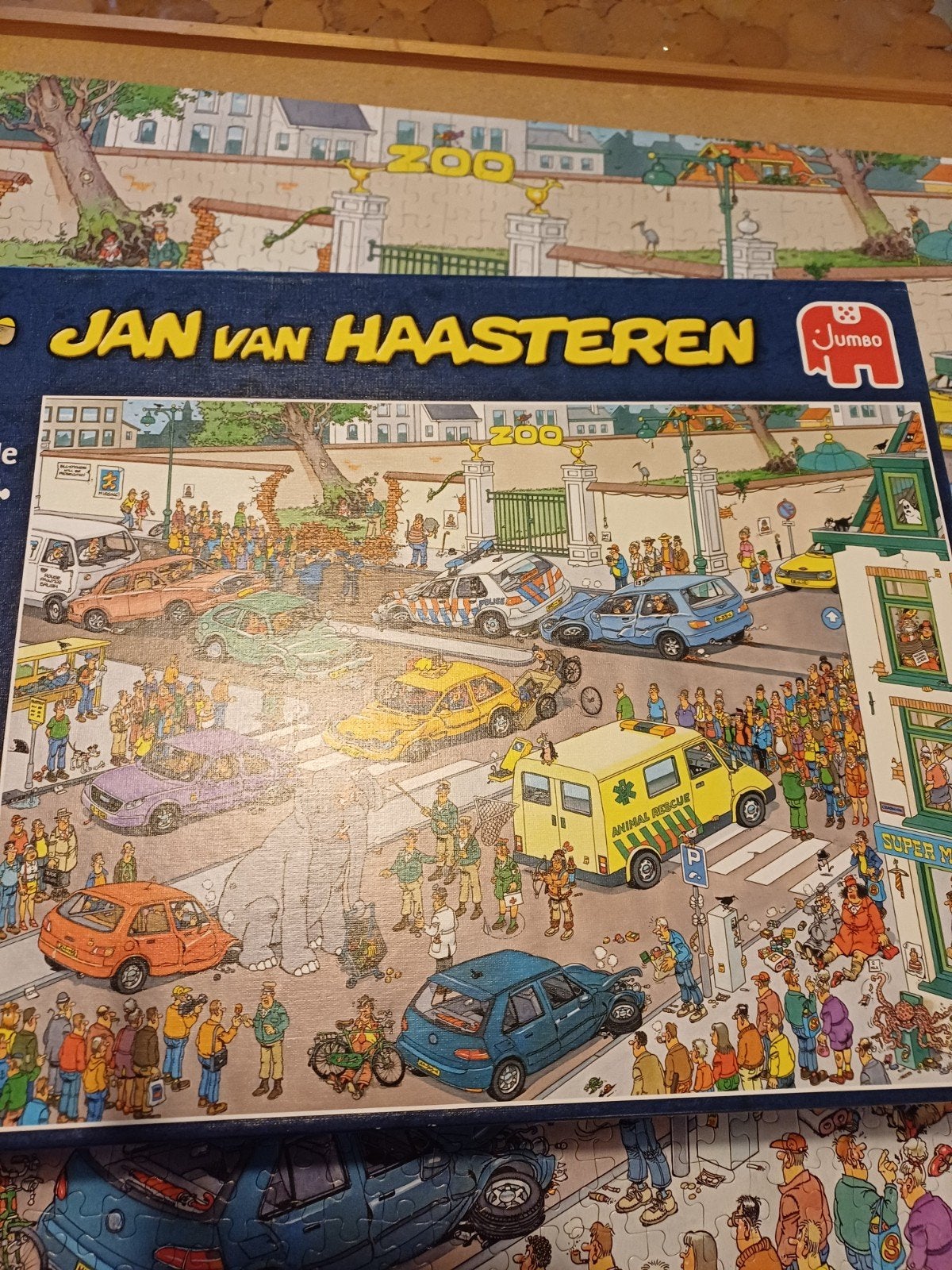 jan van haasteren( jumbo gaat winkelen), Ophalen of Verzenden, 500 t/m 1500 stukjes, Zo goed als nieuw
