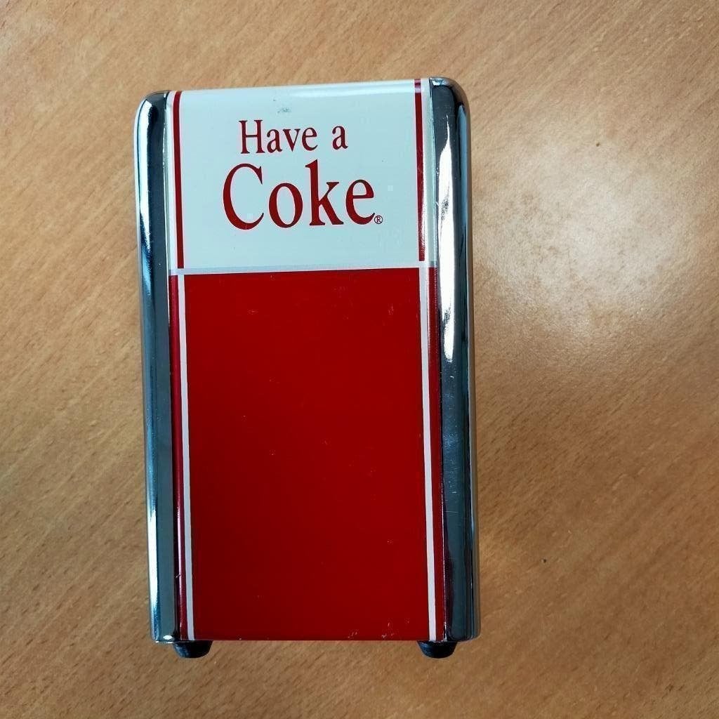 Coca-Cola Have A Coke Servethouder retro papierhouder servet, Ophalen, Gebruikt, Gebruiksvoorwerp