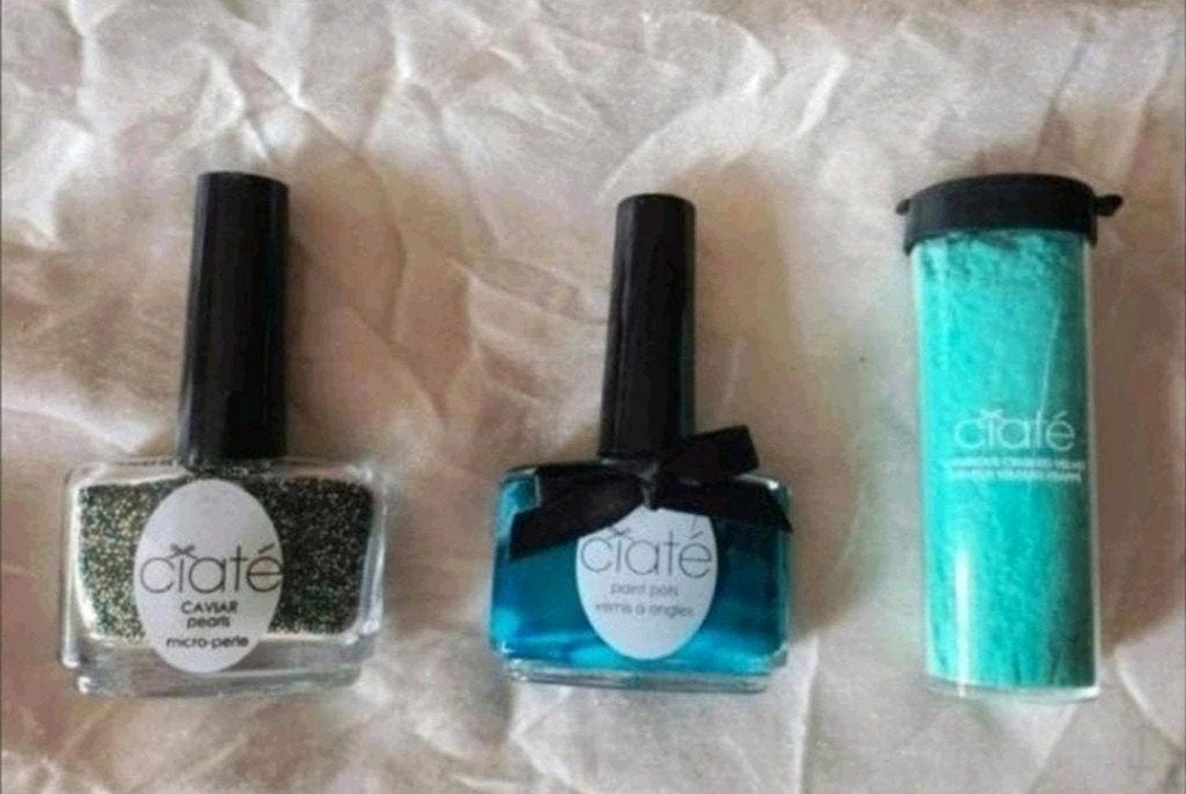 Ciaté Nagellak Micro Parels Vernis Powder Ciaté Nagellak Set, Ophalen of Verzenden, Nieuw, Handen en Nagels