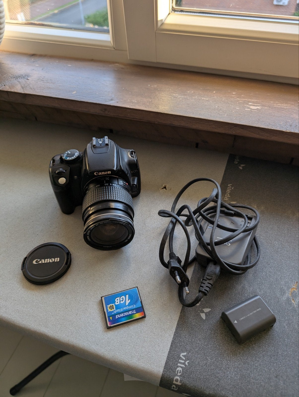 Canon EOS 350D spiegelreflexcamera met lens en accessoires, Ophalen of Verzenden